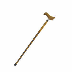 Muletas de grifo, muletas antideslizantes ligeras Retro, muletas de madera duraderas para senderismo, punta de goma, palo de madera para montaña <span class=keywords><strong>92</strong></span> - Product Image 2