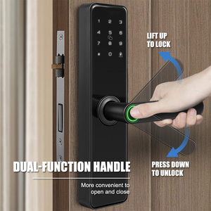 Cerraduras de puerta inteligentes semiautomáticas digitales TTLock con huella dactilar y llave - Product Image 4