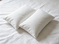 Oreiller de luxe personnalisé avec logo, 95% duvet d'oie, housse en coton blanc, régulateur de température, soutien doux, pour dormeurs sur le côté/dos