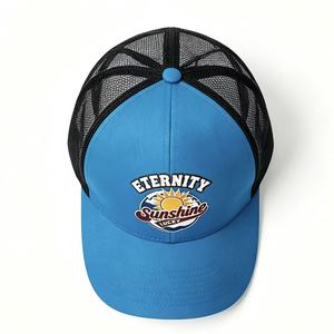 Casquette Trucker à 6 Panneaux en Maille Légère et Respirante, Chapeau de Soleil Ajustable Brodé pour Activités de Plein Air - Product Image 4