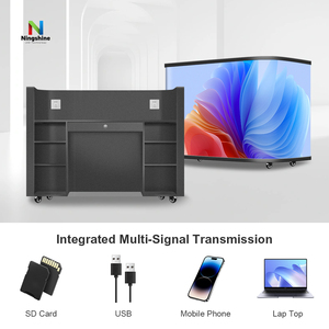 طاولة دي جي محمولة مع شاشة عرض LED مقاومة للماء من الأمام IP54، شاشة P1.86 P2.5 للاستخدام الداخلي والخارجي، منصة دي جي. - Product Image 1