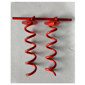 Estaca espiral fija para tiendas de campaña, para camping al aire libre, para tiendas de campaña tipo cama y para sujetar postes de tiendas de campaña con gancho. - Product Image 1