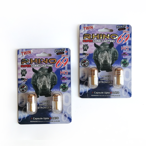Capsules Rhino 69 pour booster l'énergie masculine avec une formule nutritive à base de plantes naturelles améliorant la durée de l'activité et la sensibilité. - Product Image 2