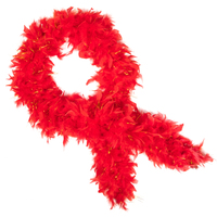 100g bufanda roja Boa de plumas de pavo para mujer fiesta en casa boda Navidad decoración artesanía ropa disfraz vestido de baile Cosplay Accecssoy