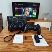 Console de jeu TV 3D open-source personnalisée 2026, décodeur Android 5G 4K, lecteur HD 2-en-1, jeux, manette sans fil 2,4 GHz Q 9