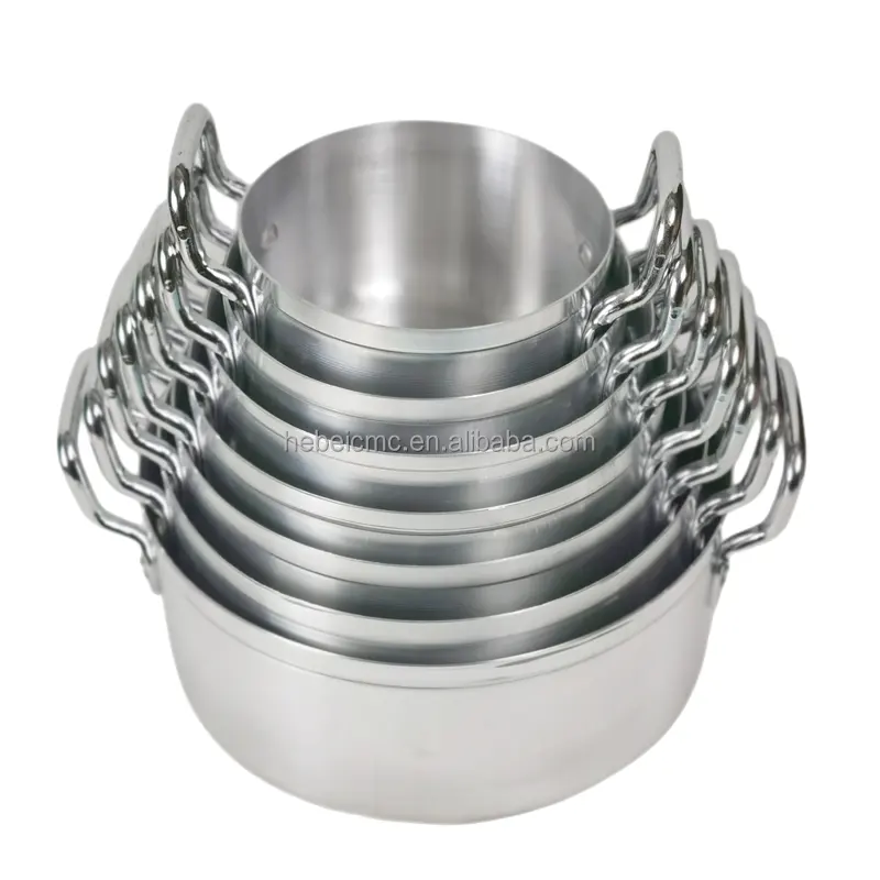 Factory Wholesale Aluminum Cookware Set 7 Pieces Cooking Pot Set Nonstick Home Kitchen Cookware Aluminum
