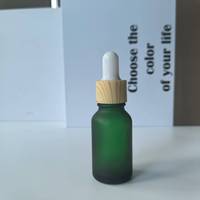 Flacons compte-gouttes en verre noir de 10 ml, 20 ml, 30 ml, 50 ml, 100 ml pour emballage cosmétique, sérum et soins de la peau