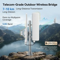 Antenne LigoWave 5Km 18dBi Gain PTP/PTMP DLB 5-90ac 5GHz MIMO CPE Station de base sans fil extérieure IP67 Antenne WiFi