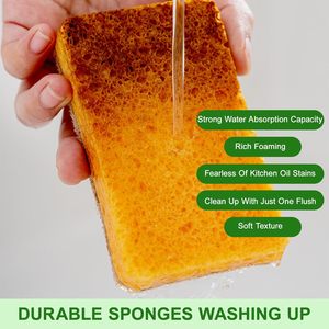 Éponge de cuisine biodégradable naturelle en cellulose et noix de coco, compostable et écologique, vente en gros - Product Image 4