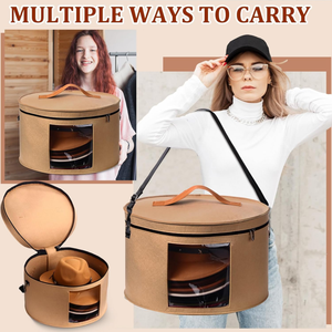 Lớn có thể gập lại 17x10 inch cảm thấy hat hộp lưu trữ với nắp tủ quần áo cao bồi hat trường hợp hat tổ chức Hộp quần áo lưu trữ bin Đối với trang chủ - Product Image 5