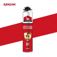 JUHUAN B1/B2 Yangına Dayanıklı Poliüretan Köpük Sprey 750ml Yangın Önleyici PU Genleşen Dolgu Macunu İnşaat Boşlukları ve Çatlakları Doldurmak İçin