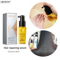 Sérum Capilar de Aceite de Almendras LOURICH, Anti-Frizz, Repara Puntas Abiertas, Protege del Calor, Suaviza y da Brillo, Aceite Capilar para Cabello Seco y Dañado, de Salón