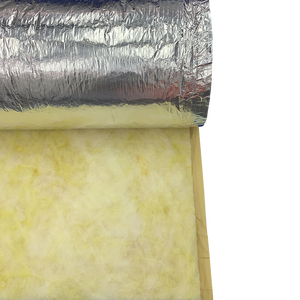 Rouleau <span class=keywords><strong>de</strong></span> laine <span class=keywords><strong>de</strong></span> <span class=keywords><strong>verre</strong></span>, feuille d'aluminium flexible, 100mm, isolation thermique - Product Image 2