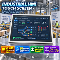 Mochuan 15.6'' Modbus Ethernet TCP, panneau d'affichage LCD pour opérateur, PLC HMI, écran tactile, RS232, contrôle de la température, enregistrement des données