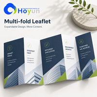 Brochure personnalisée en carton Hongyun, impression offset avec plastification, recto-verso, couleur intégrale, pour la promotion des entreprises