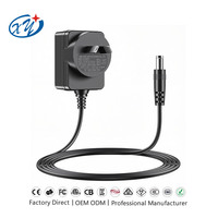 Adaptateur secteur SAA RCM LED 12V 1A 12W avec prise AU pour bande LED, caméra CCTV, routeur, livraison rapide directe d'usine