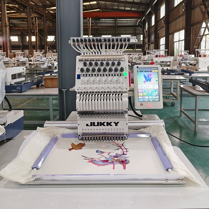 JUKKY JK1201, лучшая компьютеризированная вышивальная машина, автоматические швейные и вышивальные машины для головных уборов и рубашек