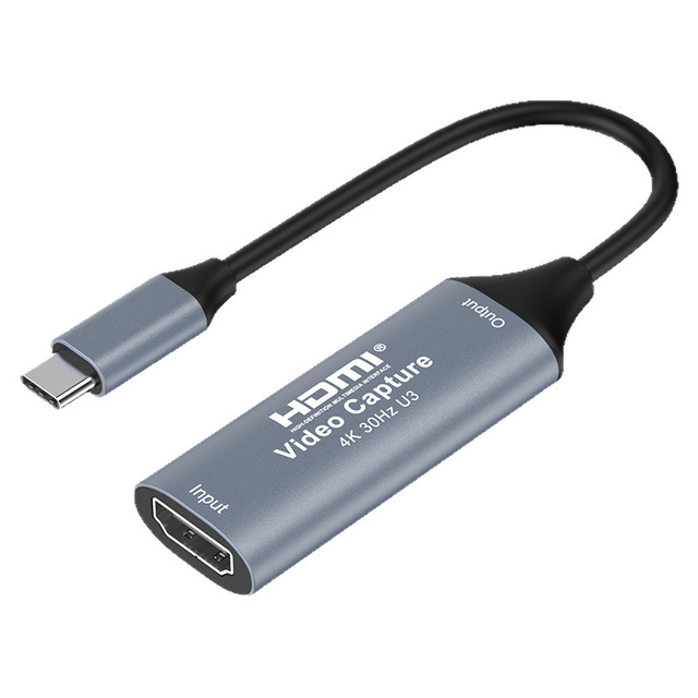 Cross-Border USB3.0 Video Capture Card MS2130 Chip Game Live Streaming Recording for Type-C Box Place Origin None Brand Name