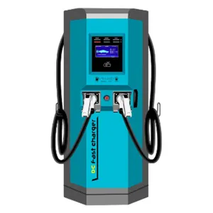 Fast Electric Car Ev Charger Charging Station 120kw Floor Mounted Dc Electric Vehicle Car Ev Charging Pile For Sale