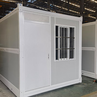 Maison préfabriquée pliable en panneaux d'acier colorés pour chantier de construction Xiamao, maison mobile pliable X-foldable, garantie de 2 ans