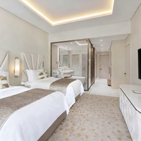 Ensemble de meubles de chambre d'hôtel haut de gamme SHIYI, design contemporain, suite de meubles avec table de chevet et banc
