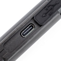 Linterna de Bolsillo Telescópica Recargable de Aluminio, Linterna Portátil para Uso Táctico de Emergencia al Aire Libre, Linterna EDC