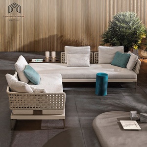 Ensemble en rotin imperméable pour terrasse et balcon - Mobilier de salon décontracté pour trois personnes fabriqué en Chine - Product Image 3