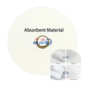 Sanitary Napkin Raw Material Absorbent Paper High Quality Baby Diaper Material Rolled Fluff Pulp With Sap