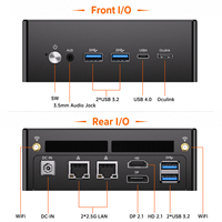 Mini-ordinateur ODM/ODM : Fournisseur de Mini PC Ryzen R7-8845HS R9-8945HS avec DDR5, double LAN 2.5G, USB4, eCosineLink pour configuration de bureau professionnelle
