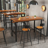 Canapé de style industriel, art en fer, café rétro américain, stand, salon de thé, bar, KTV, restaurant barbecue, ensemble table et chaises