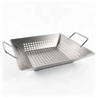 Panier de cuisson pour légumes en acier inoxydable personnalisé avec trous de drainage, fabrication directe usine