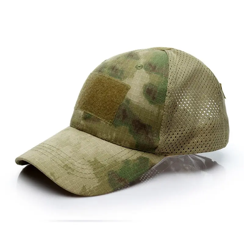 Breathable Quick Dry Camouflage Mesh Caps Cycling Mountaineering Caps Hats Seasons Adjustable Camouflage Baseball Cap for Men