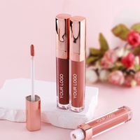 Gloss à lèvres hydratant végétalien personnalisé en gros, effet brillant, mat, waterproof, avec paillettes, pour marque privée