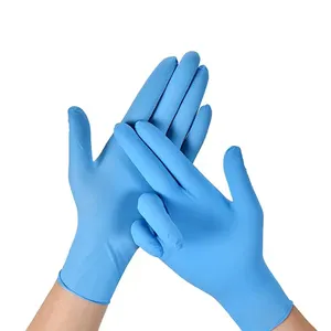 3.5g for M Size Nitrile Glove Disposable Customized Box of 100 Pcs 100% Pure Nitrile AQL1.5 Powder-free Exam Nitrile Glove