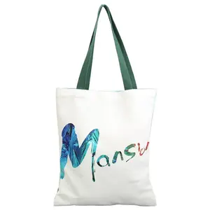 Eco-friendly Promotional Festival Gift Custom Embossed Gusset Cotton Tote Bags With Custom Printed Logo Handbag