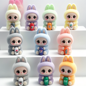 ของตกแต่งเรซิ่นตั้งโต๊ะ Lebobo น่ารัก ท่าทางนั่ง รุ่นมินิ ลดราคาพิเศษ - Product Image 1