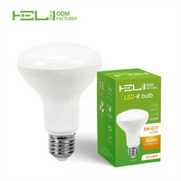 Bombilla LED tipo vela Heli 8W E14/E27, 6500K, SMD, 340LM, garantía de 1 año, certificación CE, alto CRI 80 para el mercado europeo