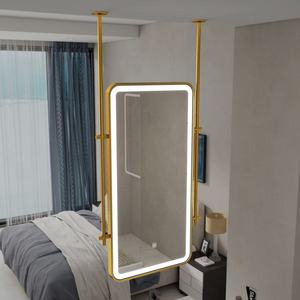 Miroir intelligent rotatif rectangulaire anti-buée à <span class=keywords><strong>suspension</strong></span> métallique, miroir tactile intelligent suspendu pour la maison, l'hôtel, la <span class=keywords><strong>salle</strong></span> <span class=keywords><strong>de</strong></span> <span class=keywords><strong>bain</strong></span> - Product Image 3