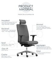 Sièges de direction ergonomiques de luxe Mécanisme Donati Appui-tête 3D pivotant Dossier réglable Accoudoirs 4D Chaise de bureau du directeur