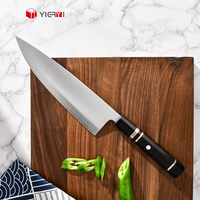 Couteaux de chef super pointus personnalisés japonais ZDP189 couteau de chef en acier composite manche en bois d'ébène couteau de cuisine cadeau