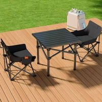 Table pliante d'extérieur portable multifonctionnelle pour pique-nique et camping avec chaises