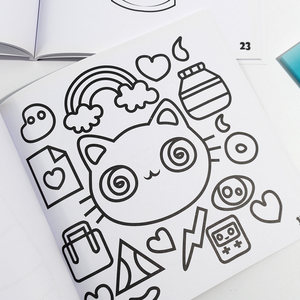 Tùy Chỉnh In Ấn Cuốn Sách Softcover Bù Đắp Giấy Cuốn Sách Sơn Trẻ Em Màu Cuốn Sách Cho Mầm Non Hoạt Động Học Tập - Product Image 5