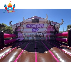 Riding Rodeo Cowgirl rose mécanique Bull Western Jumping Castle avec des crânes et des <span class=keywords><strong>bottes</strong></span> <span class=keywords><strong>de</strong></span> cow-boy, PVC durable pour les fêtes d'enfants - Product Image 5