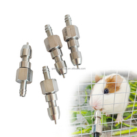 Abreuvoir à mamelons pour lapins en acier inoxydable YYC, abreuvoir à eau pour lapins, pour rongeurs, rats, hamsters