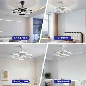 Phong Cách Bắc Âu Trong Nhà Văn Phòng Nhà Phòng Khách Phòng Ăn Phòng Ngủ Điều Khiển Từ Xa Hiện Đại LED Quạt Trần Ánh Sáng - Product Image 5