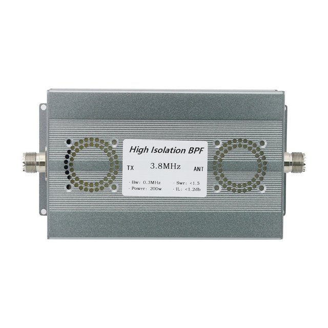 BPF-3.8M-200WM-Plus 3.8MHz 200W High Isolation Band Pass Filter 80M Band RF Accessory with M Female Connector