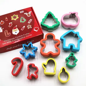 Christmas Tree Sandwich cutter for kids set gingerbread man snowflake Cookie Mold cookie stamp