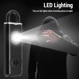 Rechargeable Personal <b>Safety</b> Alarm <b>Keychain</b> LED Light Mini Self Defense Device for Women Students Outdoor Walking - Product Image 2