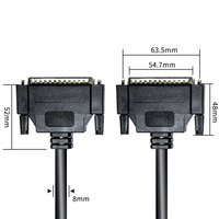 Câble d'extension d-sub 62 broches, série parallèle, connecteur Db62, mâle vers femelle, câble d'extension pour imprimante