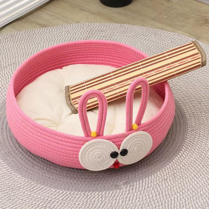 New Woven Cat Nest Seasonal universal cool nest Washable Cat bed Pet